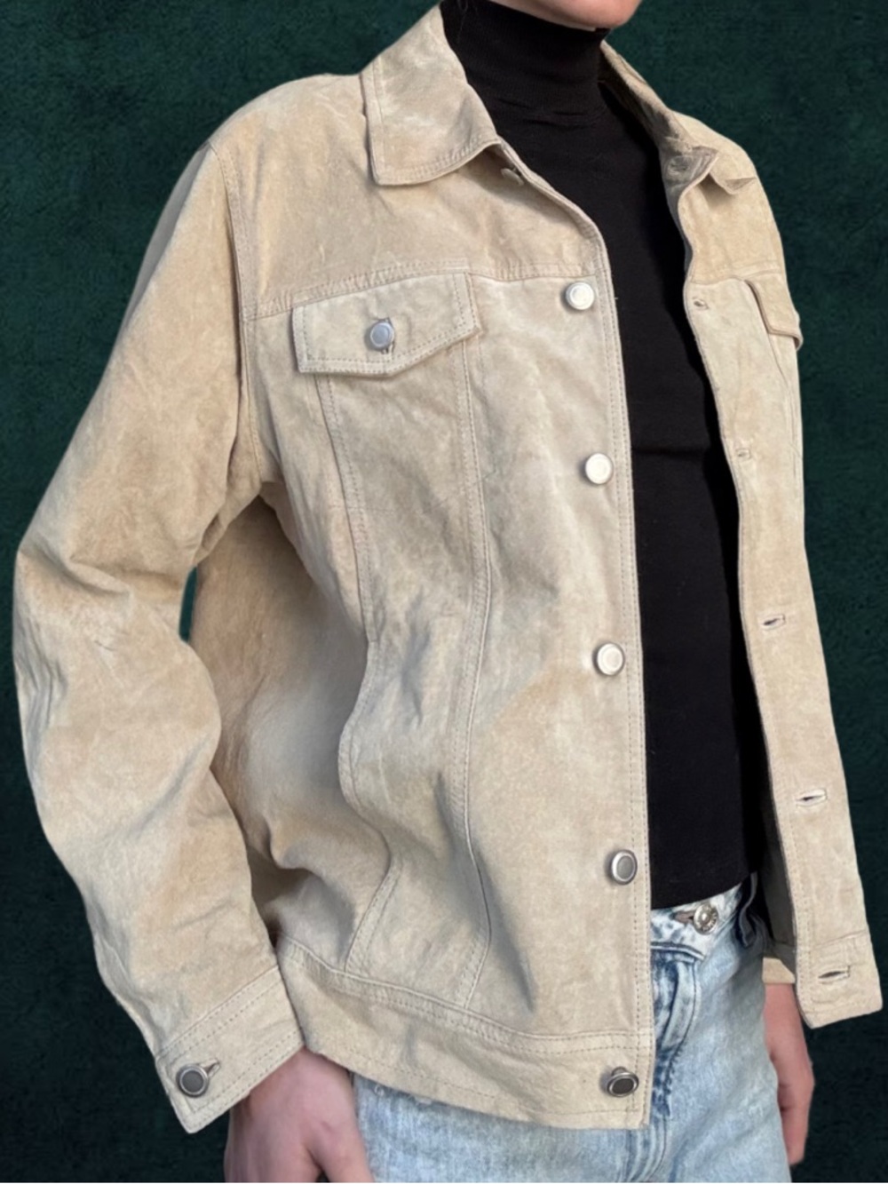 Classic tan suede jacket